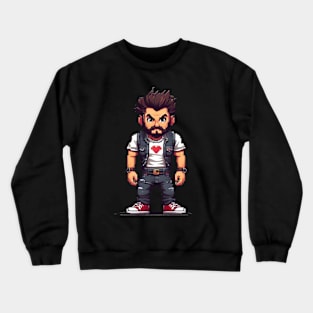 PixelArt Man Cute Crewneck Sweatshirt